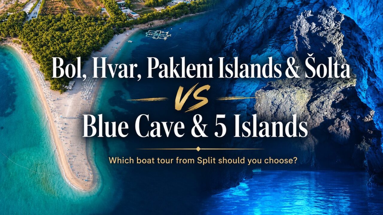 Bol, Hvar, Pakleni Islands & Å olta vs Blue Cave & 5 Islands